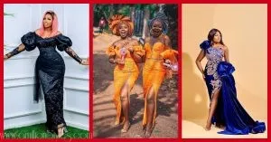Exquisite Nigerian Lace Asoebi Styles-Volume 1