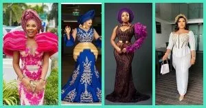 Exquisite Nigerian Lace Asoebi Styles-Volume 3