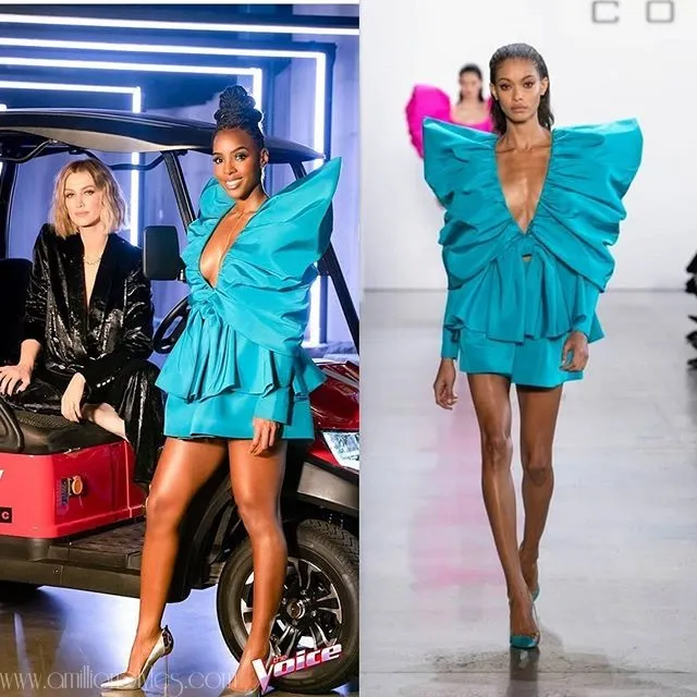Kelly Rowland Stuns in Cong Tri Spring Summer 2020 For The Voice Australia