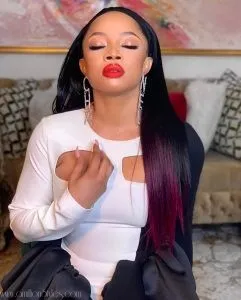 Toke Makinwa With Boujee Vibes In Monochrome Dress