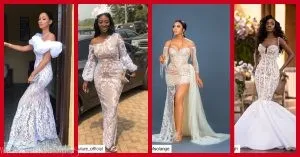 Asoebi Trend: Hop On This White Lace With Nude Lining ASAP!