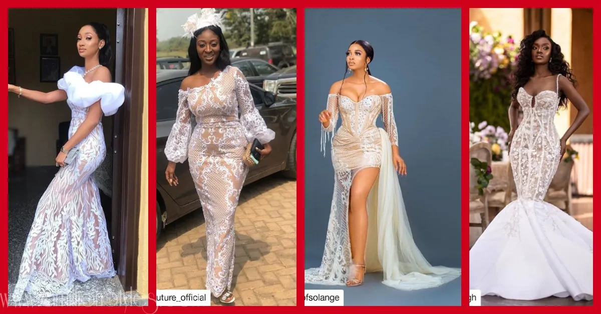 Asoebi Trend: Hop On This White Lace With Nude Lining ASAP!
