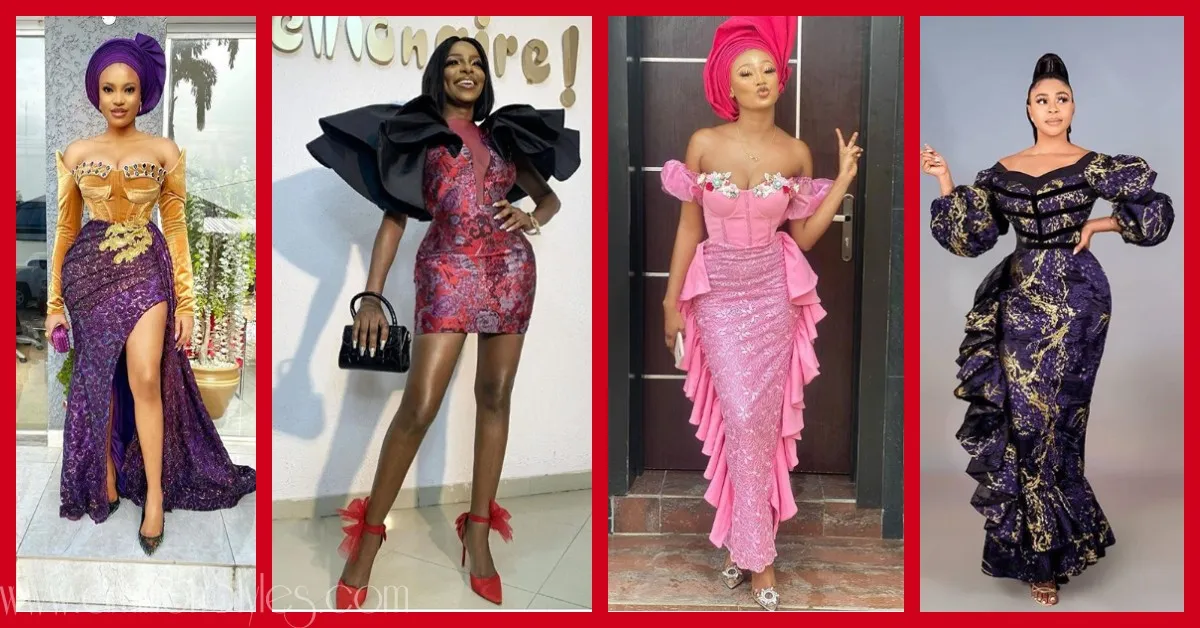 Exquisite Nigerian Lace Asoebi Styles-Volume 5