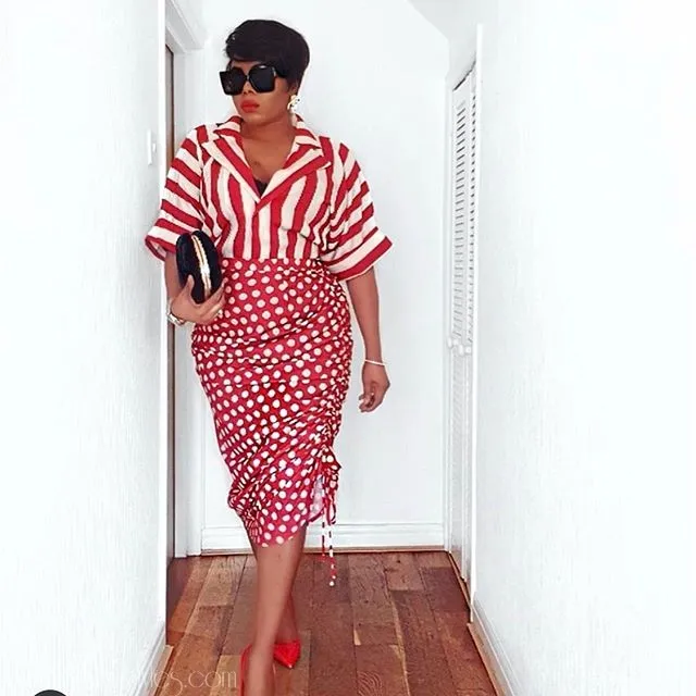 See How To Wear Polka Dots And Stripes
