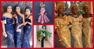 Exquisite Nigerian Lace Asoebi Styles-Volume 10