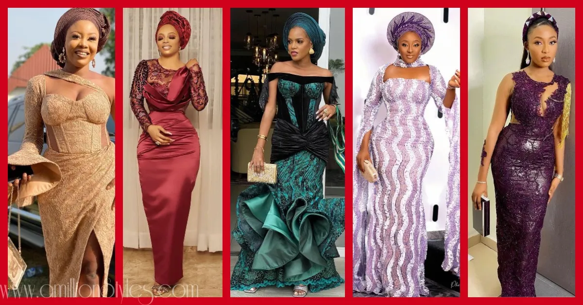 Exquisite Nigerian Lace Asoebi Styles-Volume 17