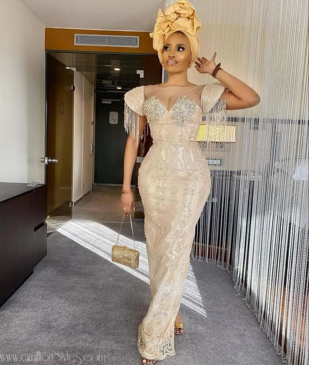 Exquisite Nigerian Lace Asoebi Styles-Volume 20