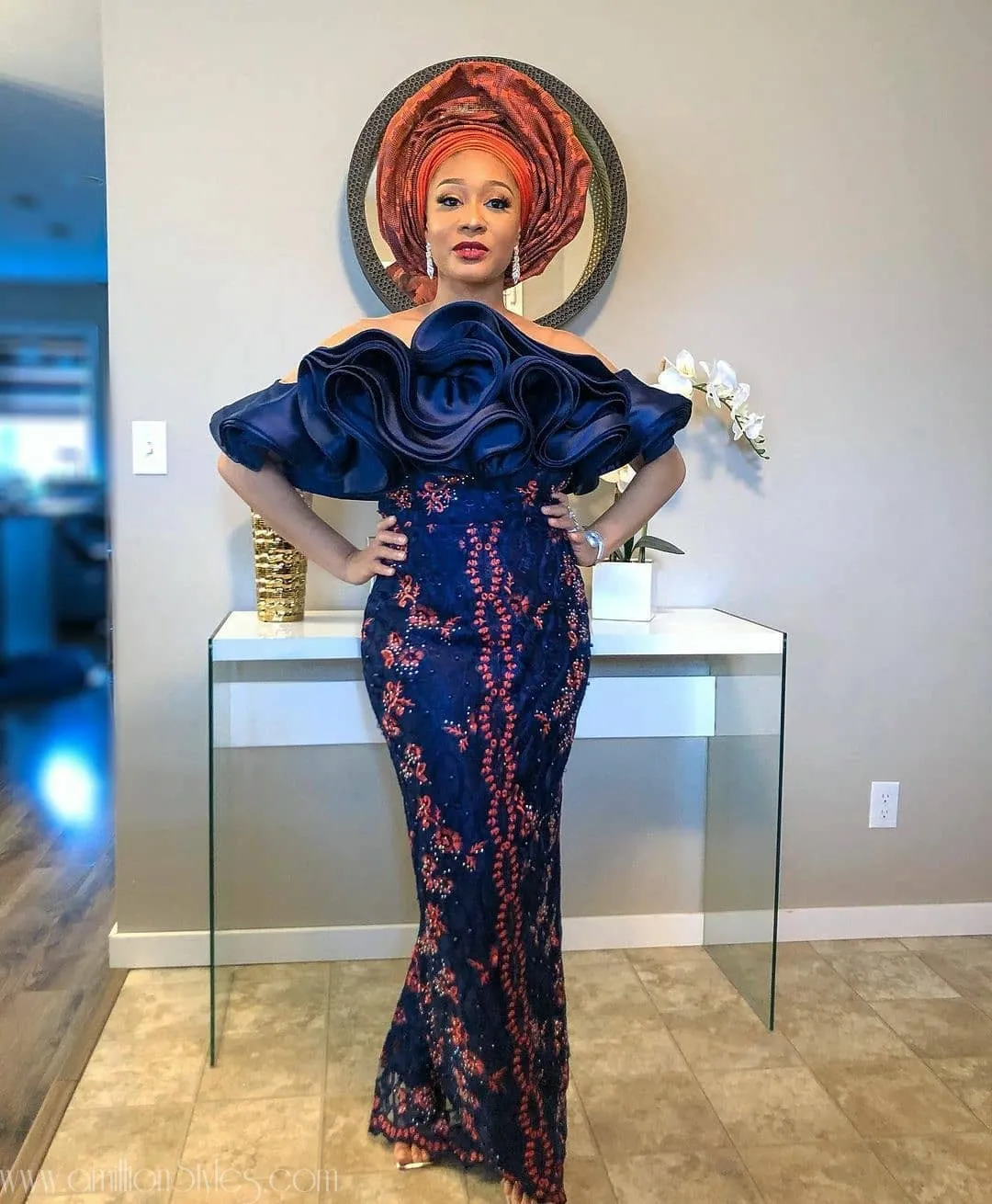 Exquisite Nigerian Lace Asoebi Styles-Volume 21