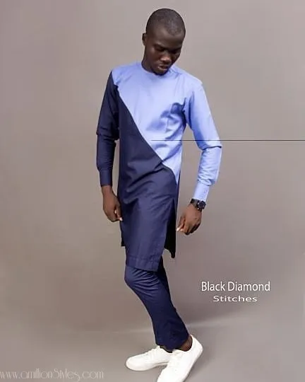 11 Stylish Blue Atiku Styles For Men