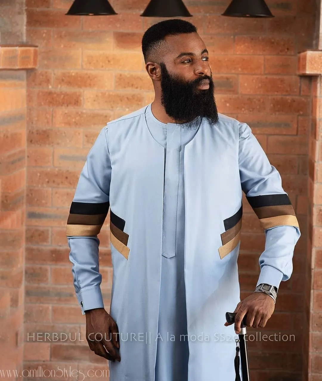11 Stylish Blue Atiku Styles For Men