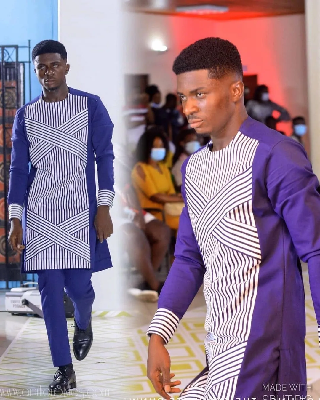 11 Stylish Blue Atiku Styles For Men
