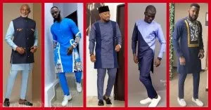 11 Stylish Blue Atiku Styles For Men