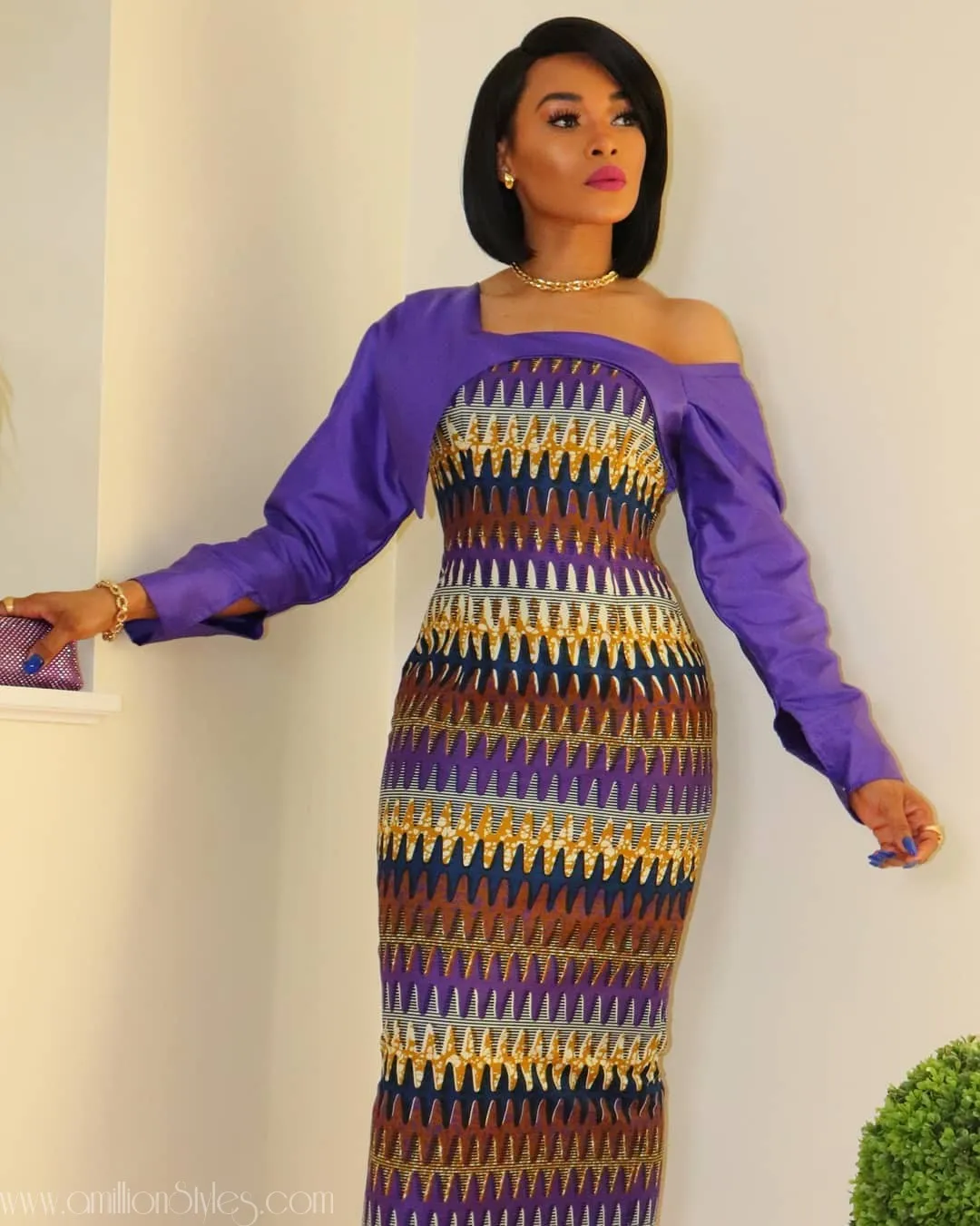 Obi Sky Shows Ankara's Versatility With Short Ankara Styles