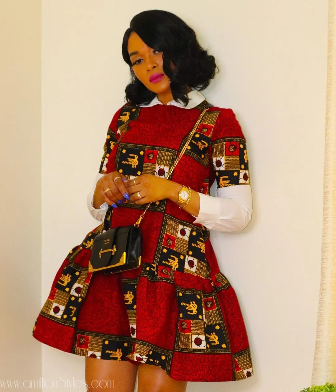 Obi Sky Shows Ankara's Versatility With Short Ankara Styles