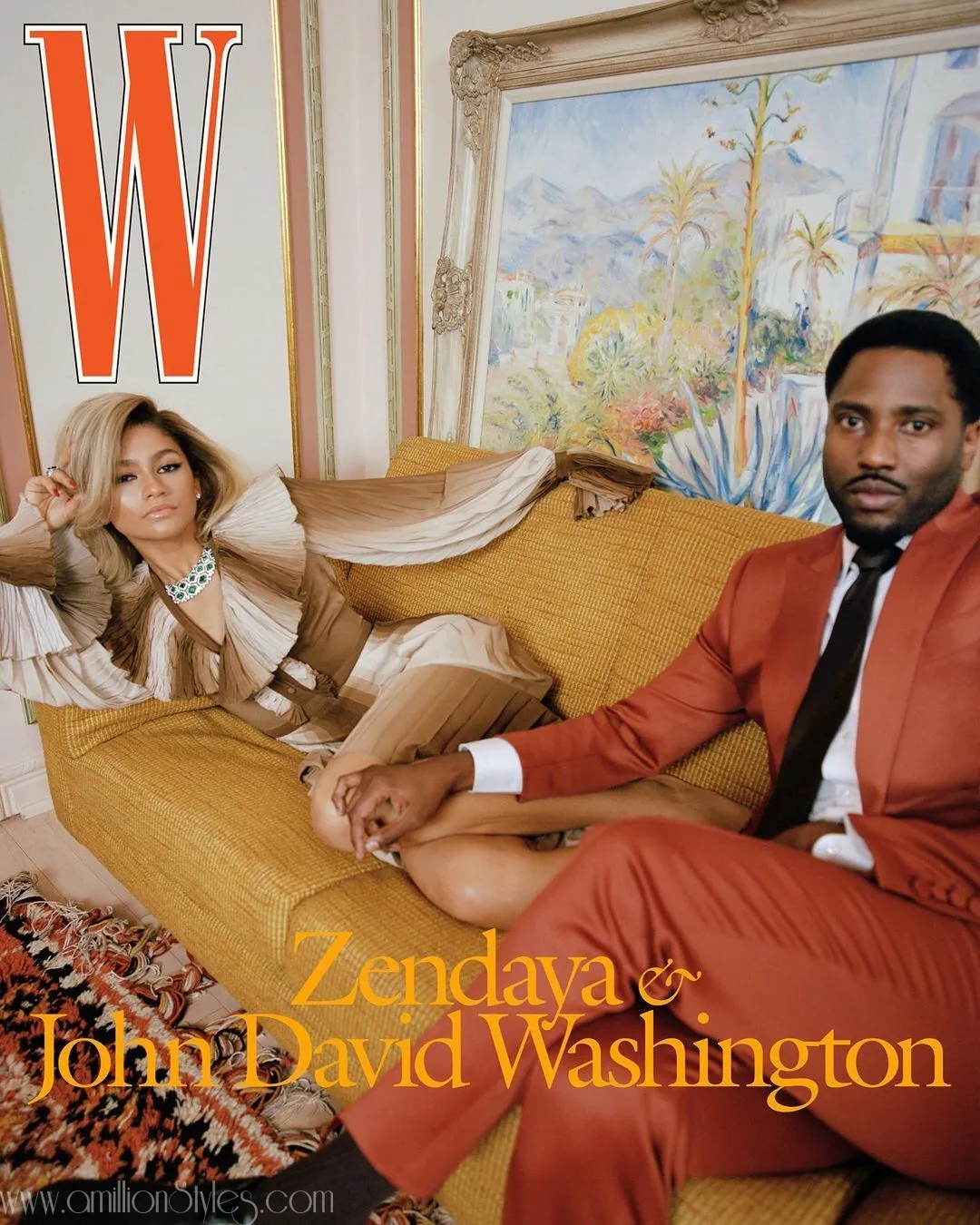 Zendaya And John David Washington Sizzle On W Magazine Cover
