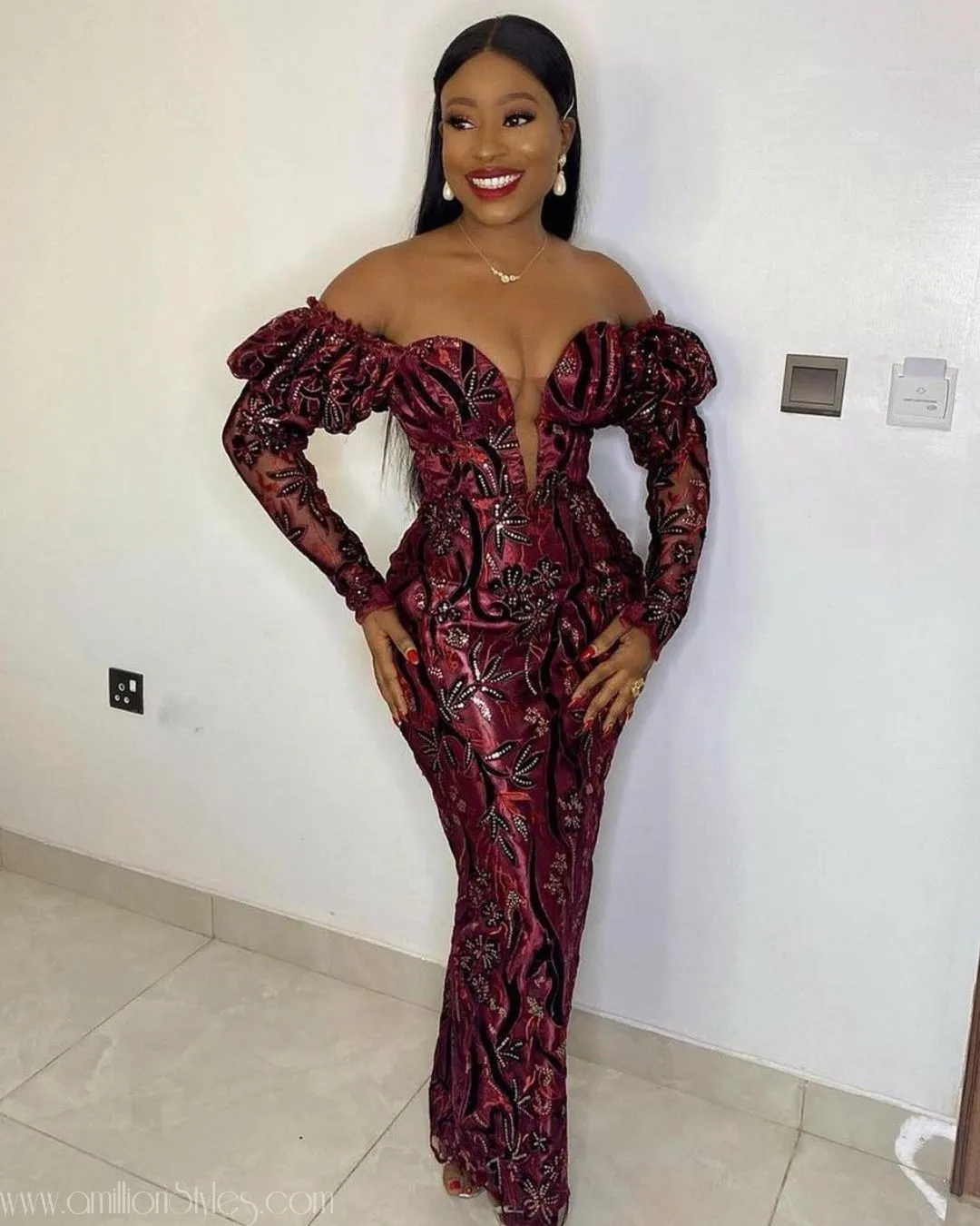 Exquisite Nigerian Lace Asoebi Styles-Volume 23