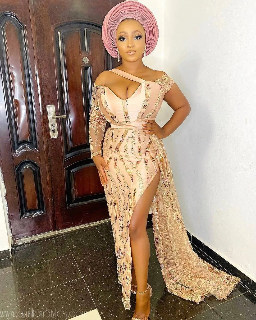 Exquisite Nigerian Lace Asoebi Styles-Volume 23