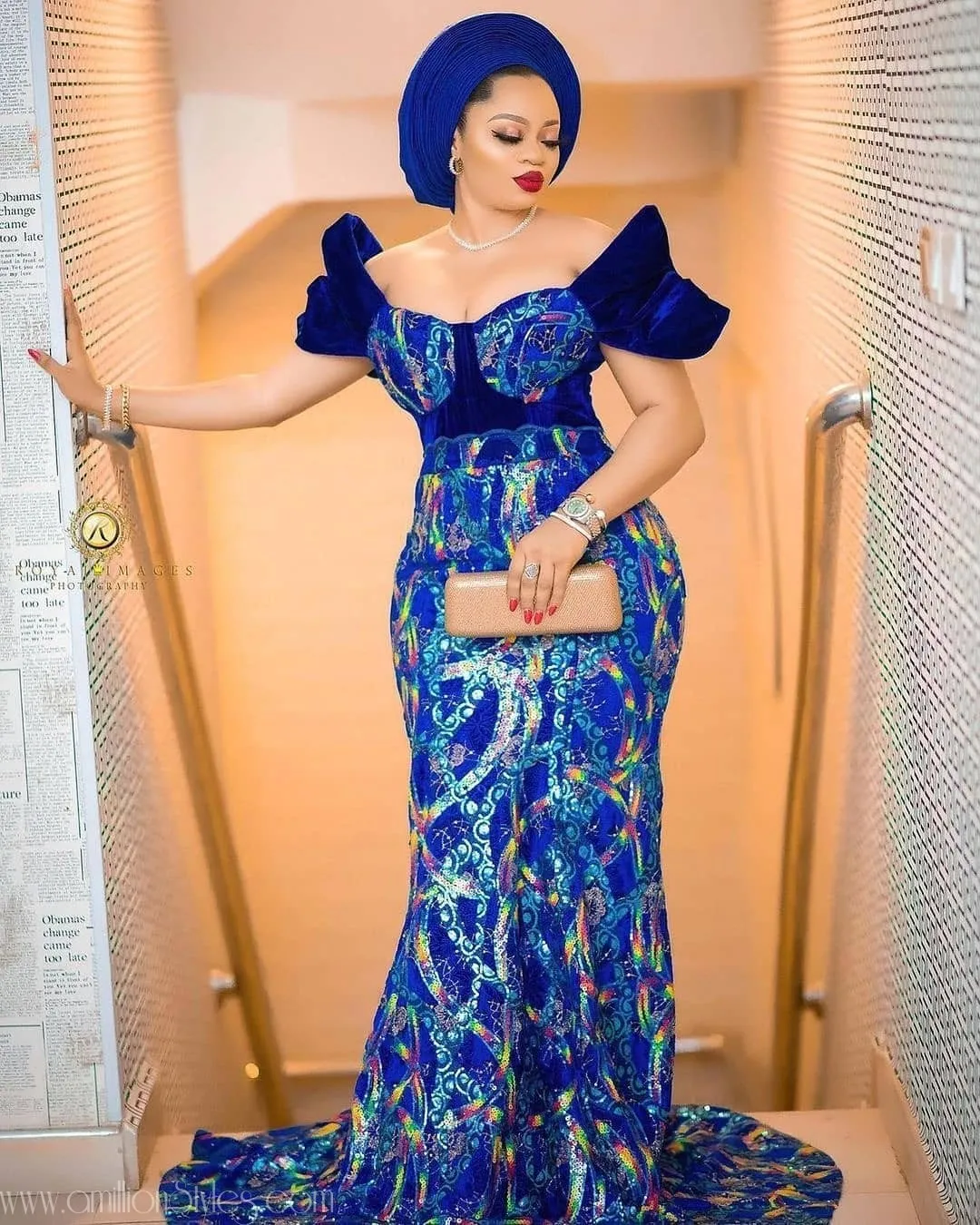 Exquisite Nigerian Lace Asoebi Styles-Volume 22