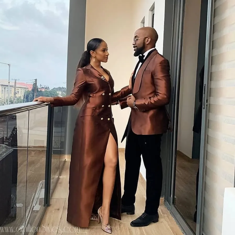 Metallic Brown Suits By Mai Atafo