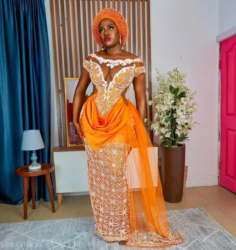 Exquisite Nigerian Lace Asoebi Styles-Volume 24