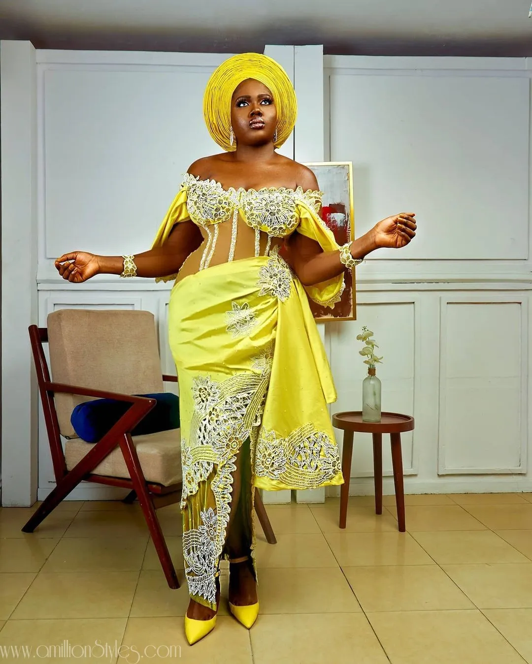 Exquisite Nigerian Lace Asoebi Styles-Volume 25