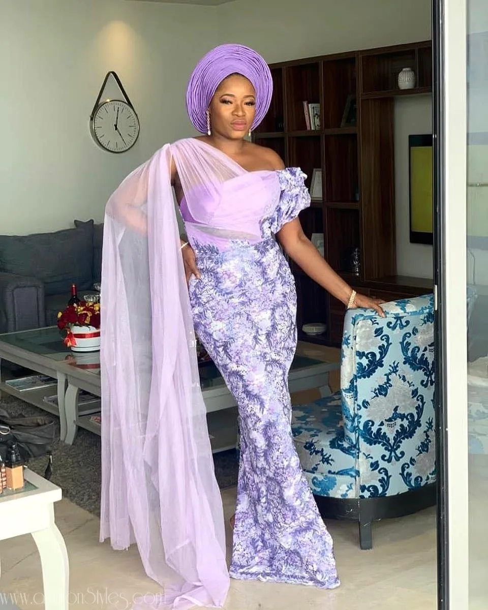Exquisite Nigerian Lace Asoebi Styles-Volume 24