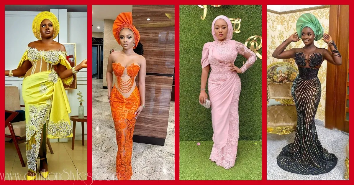 Exquisite Nigerian Lace Asoebi Styles-Volume 25