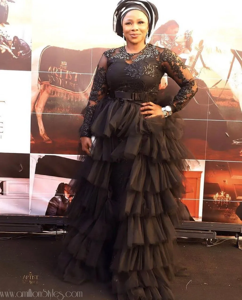 Let's Throwback To Toyin Lawani's #theartistandhismuse2021 Asoebi Styles
