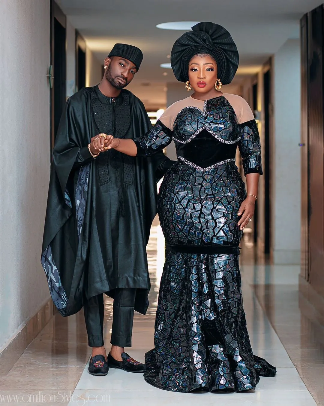 Let's Throwback To Toyin Lawani's #theartistandhismuse2021 Asoebi Styles