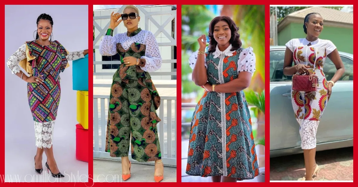 These Beautiful 7 Ankara And Lace Mix Styles Are What You Need Today