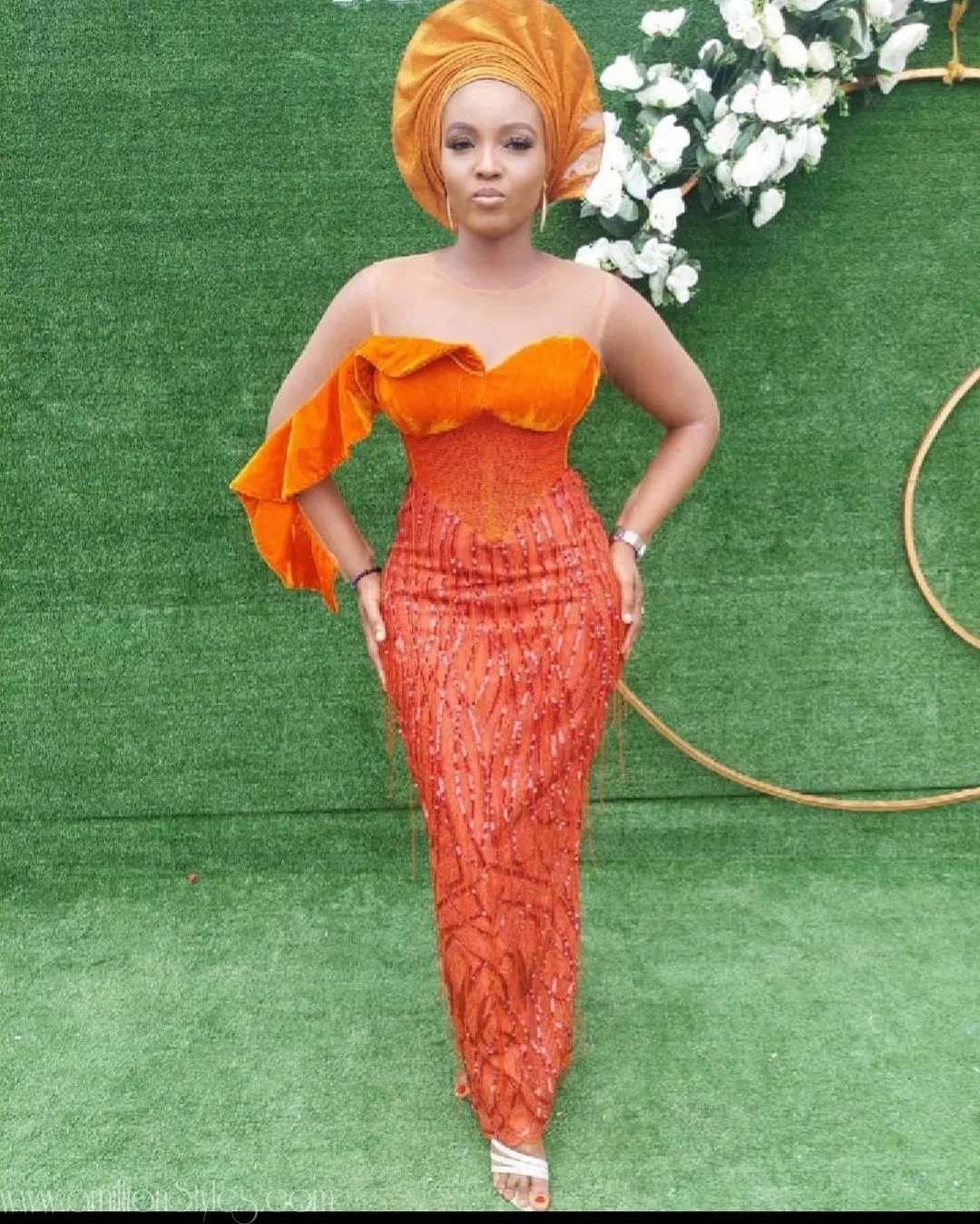Exquisite Nigerian Lace Asoebi Styles-Volume 32