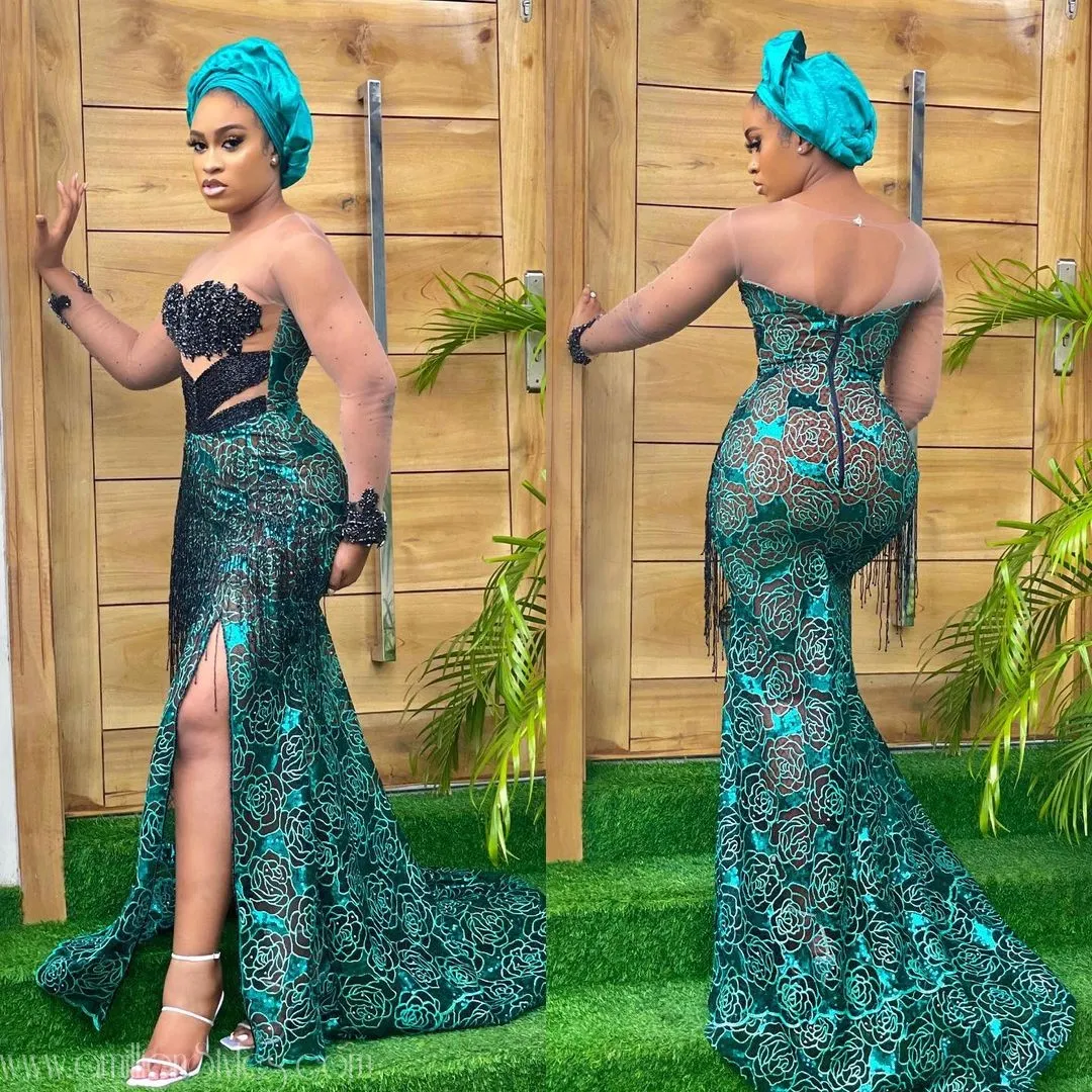 Exquisite Nigerian Lace Asoebi Styles-Volume 32