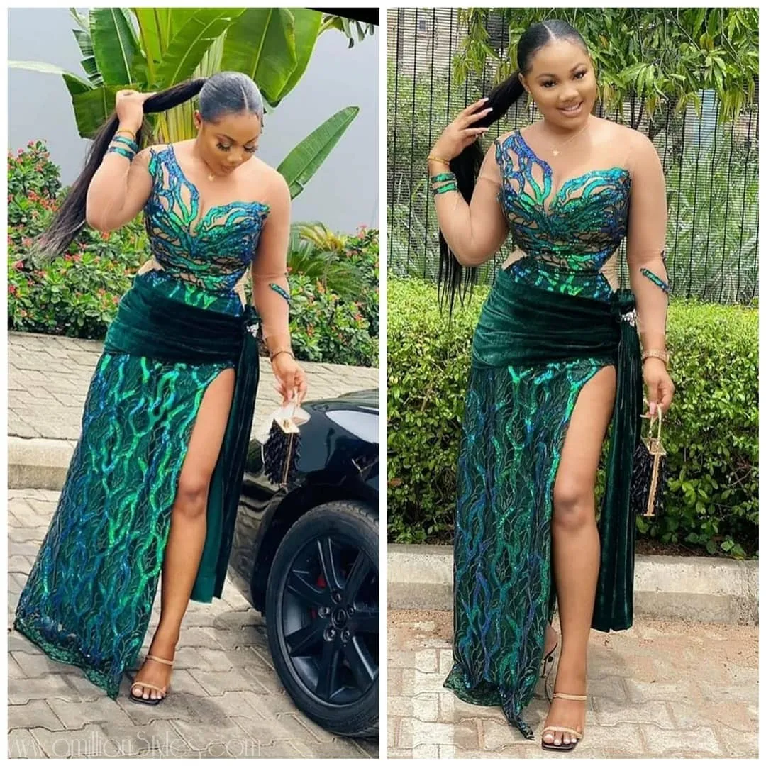 Exquisite Nigerian Lace Asoebi Styles-Volume 32