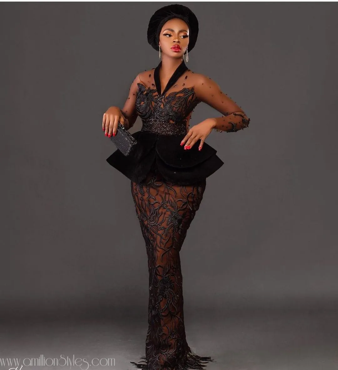 Exquisite Nigerian Lace Asoebi Styles-Volume 32