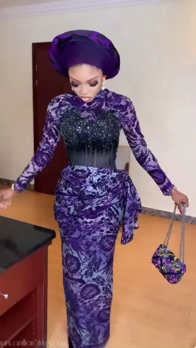 Exquisite Nigerian Lace Asoebi Styles-Volume 30