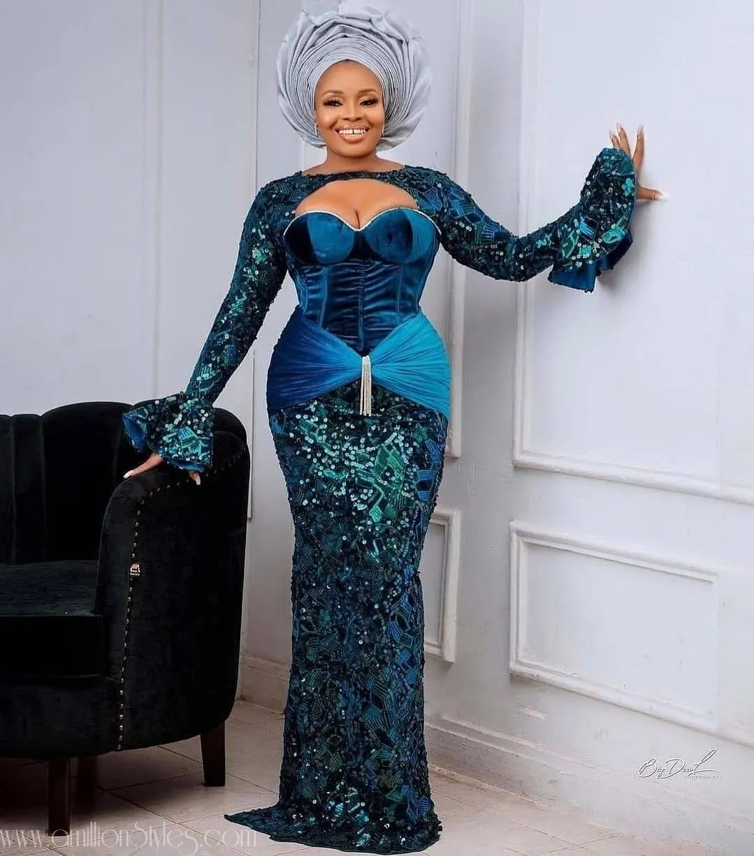 Exquisite Nigerian Lace Asoebi Styles-Volume 30