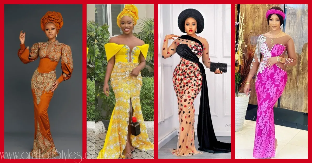 Exquisite Nigerian Lace Asoebi Styles-Volume 31