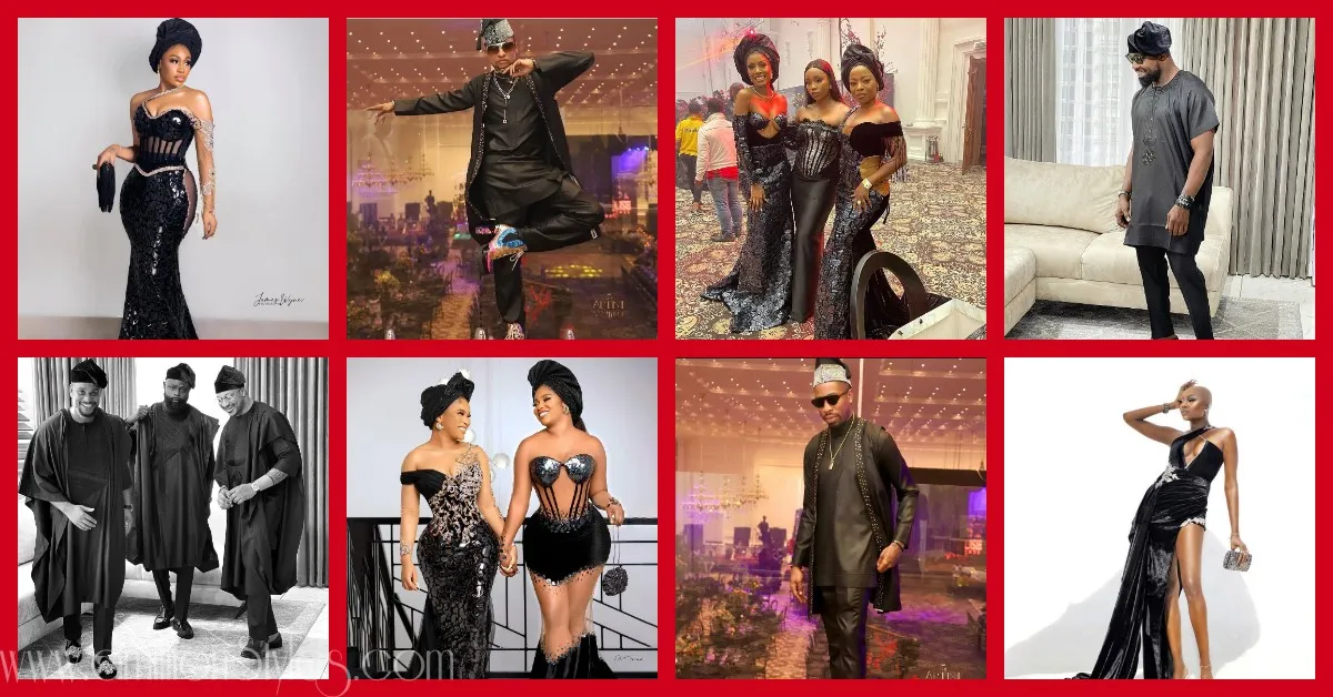 Let's Throwback To Toyin Lawani's #theartistandhismuse2021 Asoebi Styles