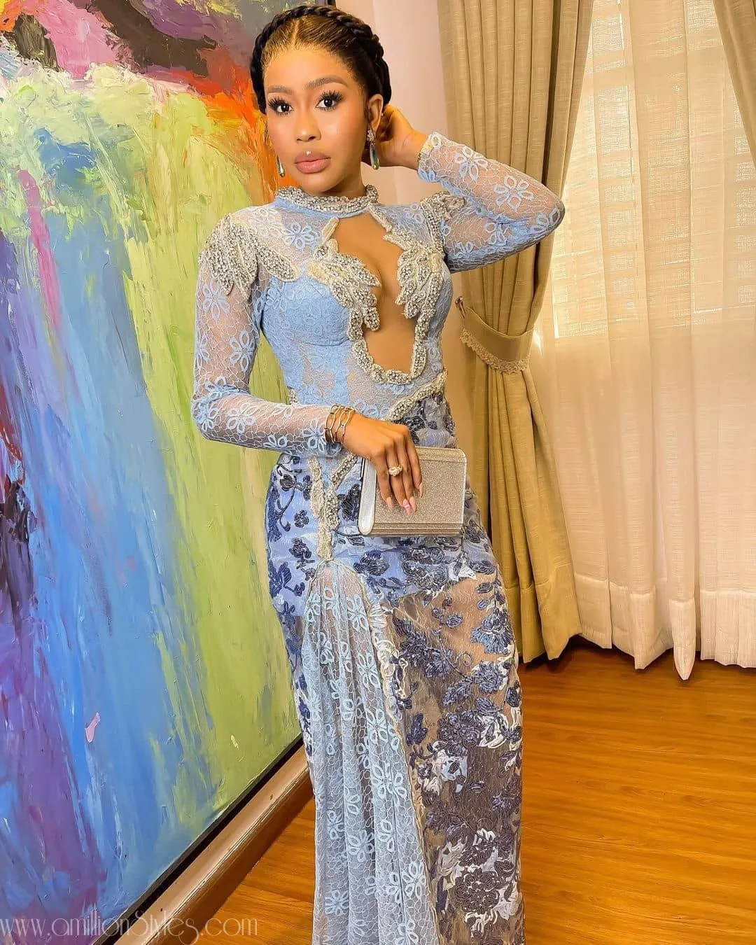 Exquisite Nigerian Lace Asoebi Styles-Volume 34