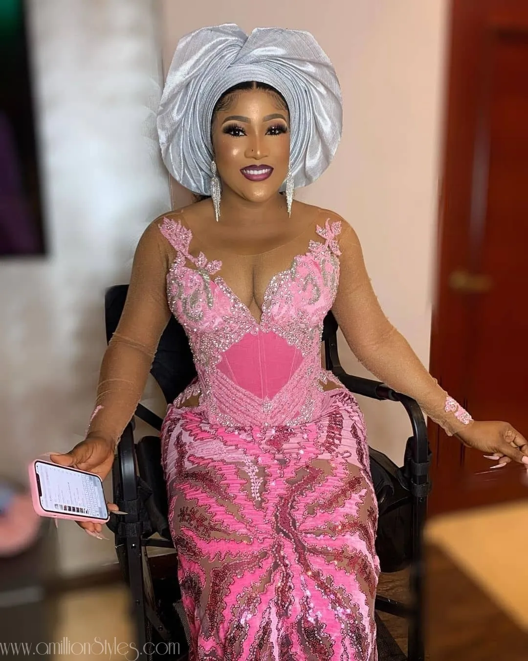 Exquisite Nigerian Lace Asoebi Styles-Volume 34