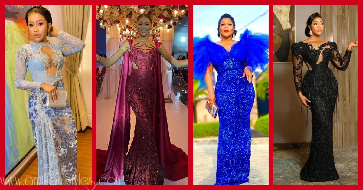Exquisite Nigerian Lace Asoebi Styles-Volume 34
