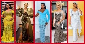 Exquisite Nigerian Lace Asoebi Styles-Volume 33