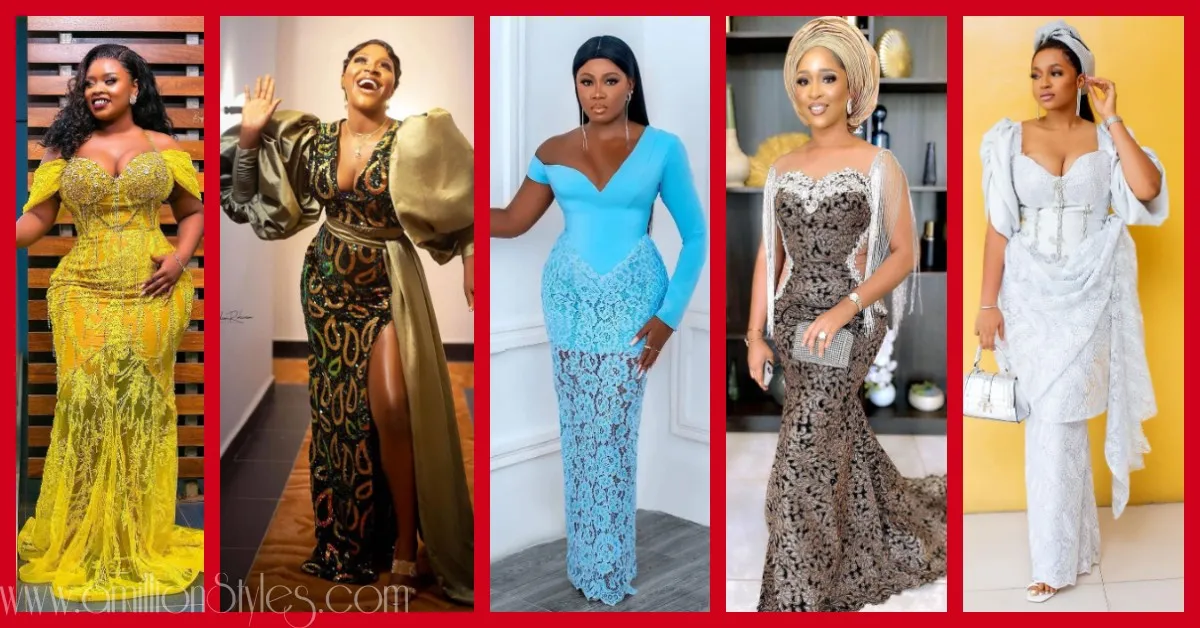 Exquisite Nigerian Lace Asoebi Styles-Volume 33