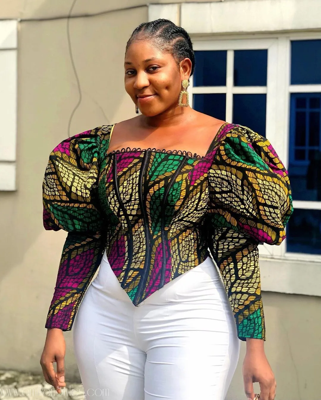 9 Beta Ankara Blouses Wey Graduate From Harvard