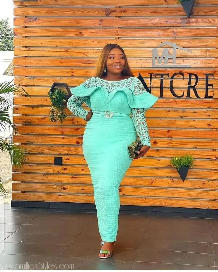 Exquisite Nigerian Lace Asoebi Styles-Volume 35