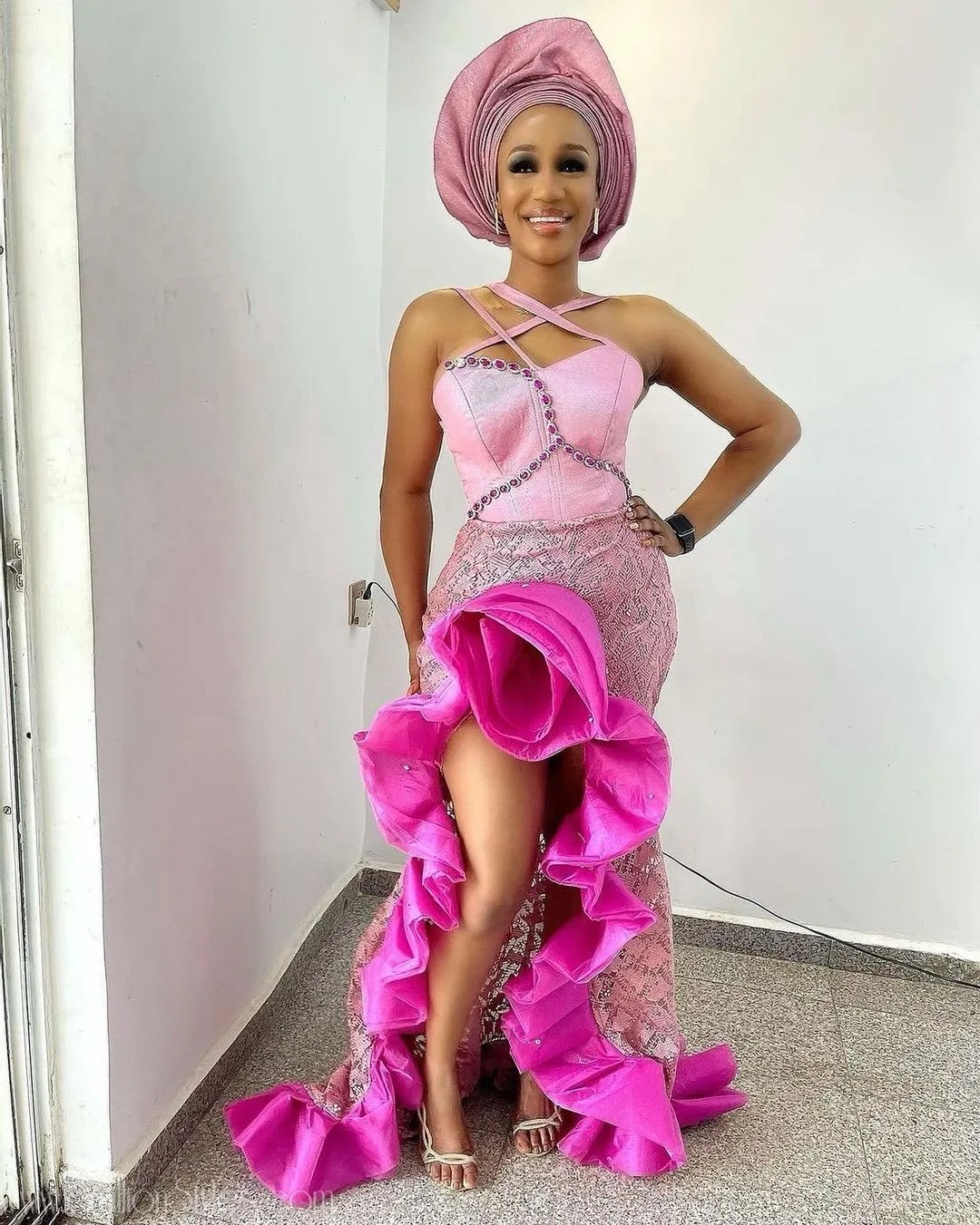 Exquisite Nigerian Lace Asoebi Styles-Volume 37