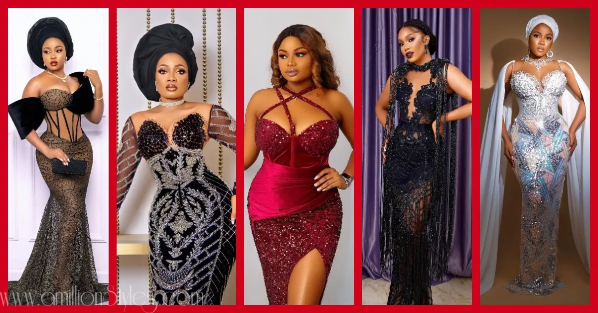 Exquisite Nigerian Lace Asoebi Styles-Volume 35