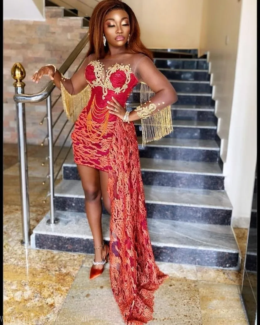 Exquisite Nigerian Lace Asoebi Styles-Volume 38