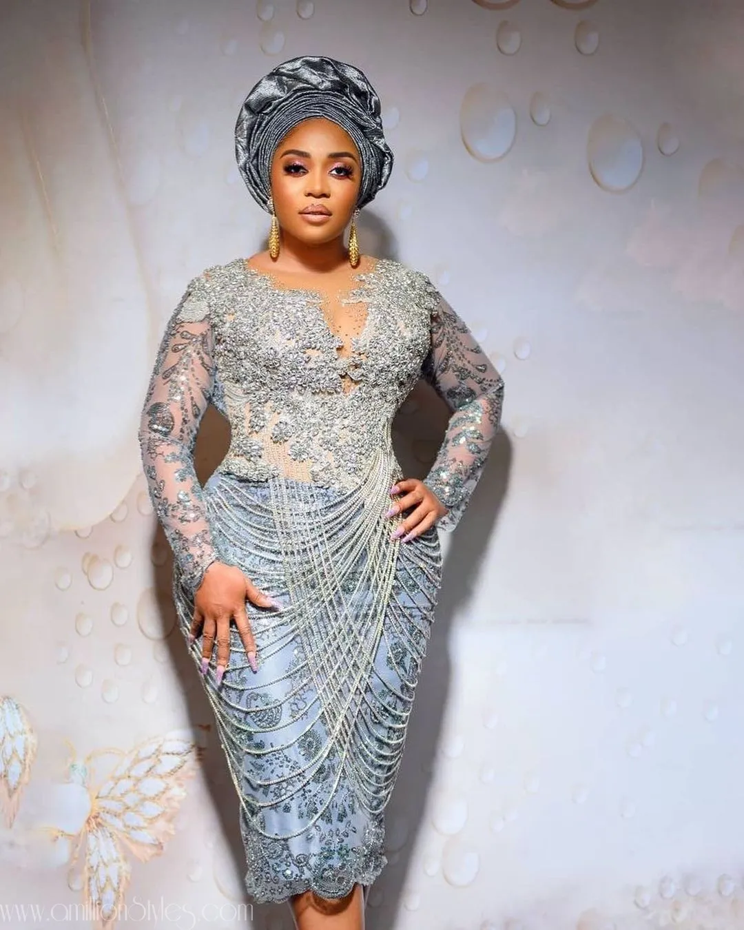 Exquisite Nigerian Lace Asoebi Styles-Volume 40