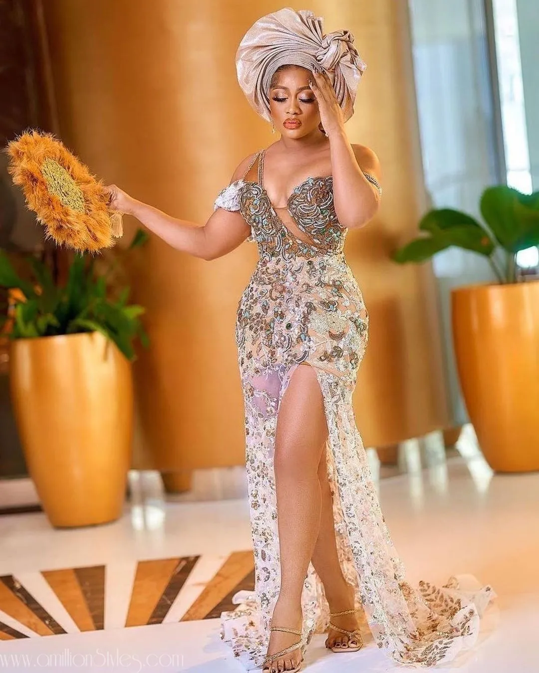 Exquisite Nigerian Lace Asoebi Styles-Volume 43